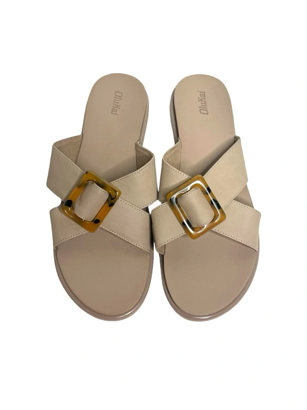 Olukai | La’i Slide Sandal in Taupe 11